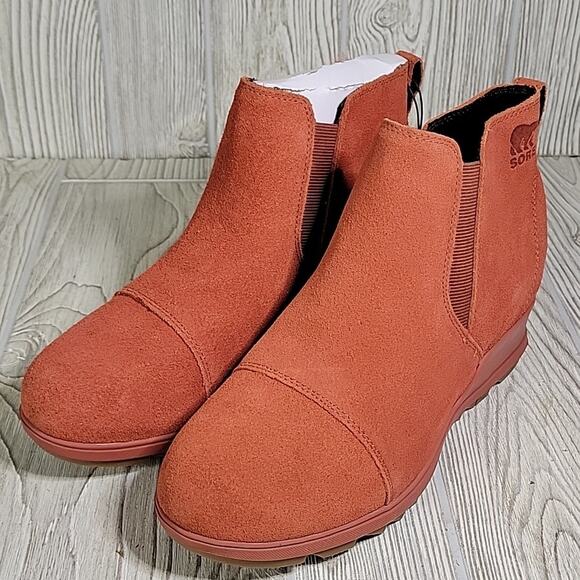 Sorel Evie Pull On Suede Leather Waterproof Ankle Boots Womens Size 9.5 NEW - Picture 10 of 12